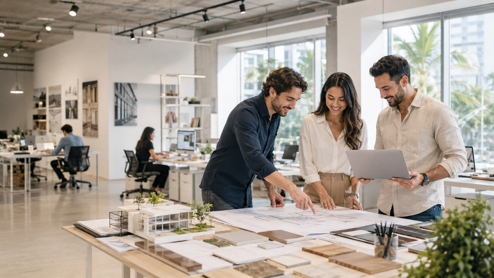 cabinets d’architecture IA visibilité dans les recherches et contenu du site optimisation illustration