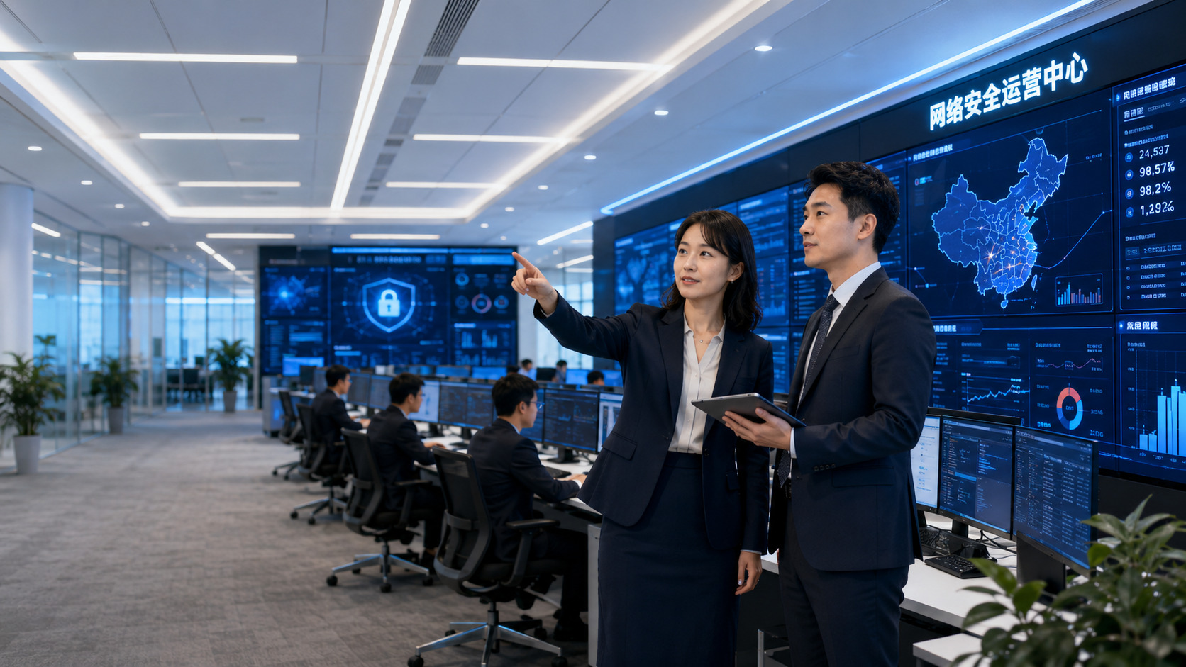 信息安全公司渗透测试弱扫 SOC MDR 与合规服务内容优化示意