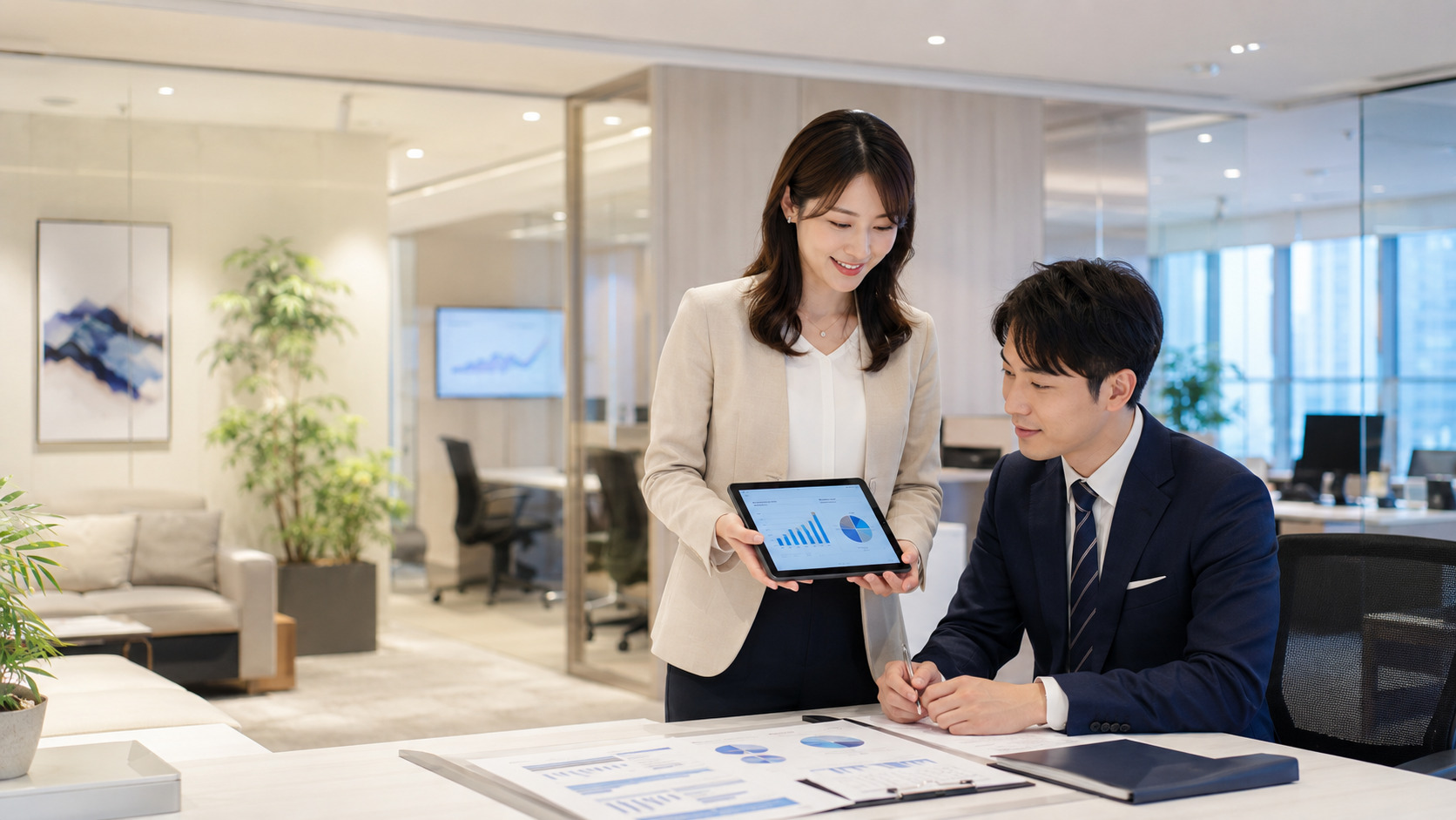 ファイナンシャルアドバイザー AI検索可視性と財務計画サービスページコンテンツ最適化イメージ