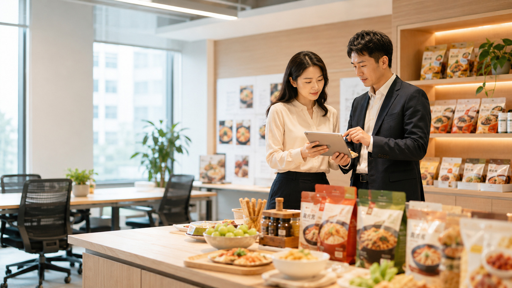 食品品牌产品页、食材来源、食安检验、礼盒页与 AI 搜索可见度优化示意