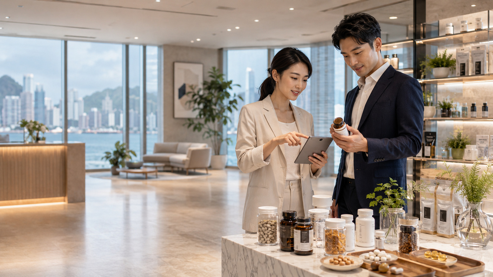 保健品牌產品頁、成分說明、檢驗資料與 AI 搜尋可見度優化示意