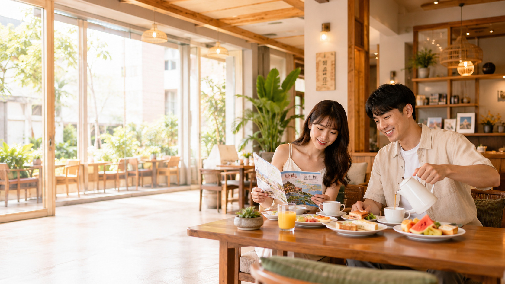 飯店民宿房型頁、直訂頁與 AI 搜尋可見度優化示意