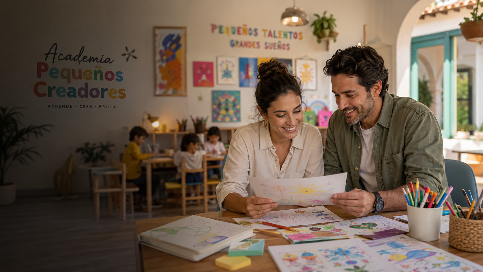 Ilustración de optimización de contenido web y visibilidad en búsquedas con IA para Kids class proveedores