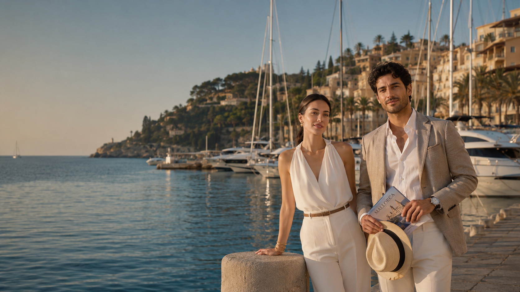 Ilustración de optimización de contenido web y visibilidad en búsquedas con IA para Luxury travel marcas