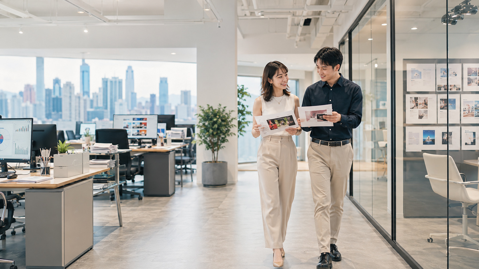市場推廣代理商服務頁、個案、成效追蹤與 AI 搜尋能力內容優化示意