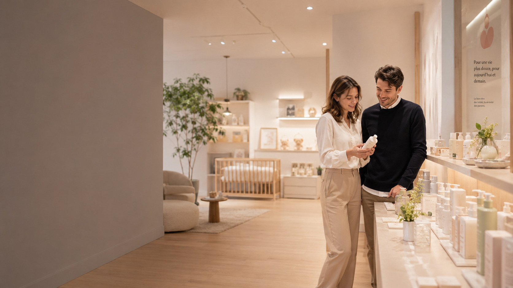 Baby et parenting marques IA visibilité dans les recherches et contenu du site optimisation illustration