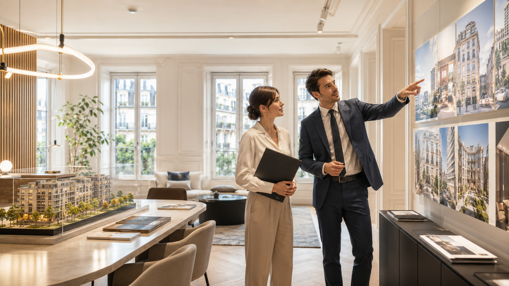 promoteurs immobiliers IA visibilité dans les recherches et contenu du site optimisation illustration