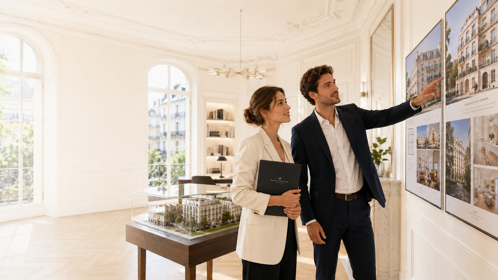 Real estate sales agencies IA visibilité dans les recherches et contenu du site optimisation illustration