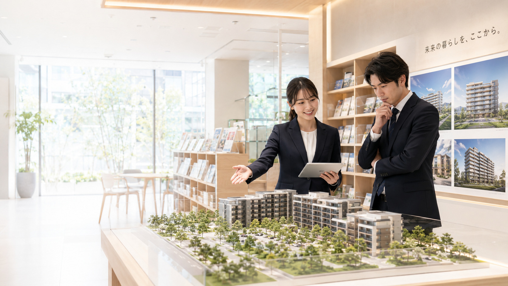 販売代理会社 AI検索可見度と物件販売戦略コンテンツ最適化イメージ