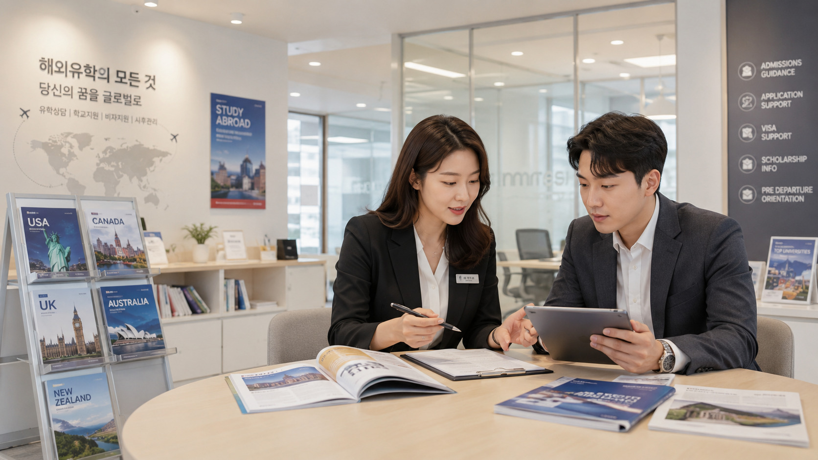 유학 컨설팅 AI 검색 가시성 서비스 콘텐츠 최적화