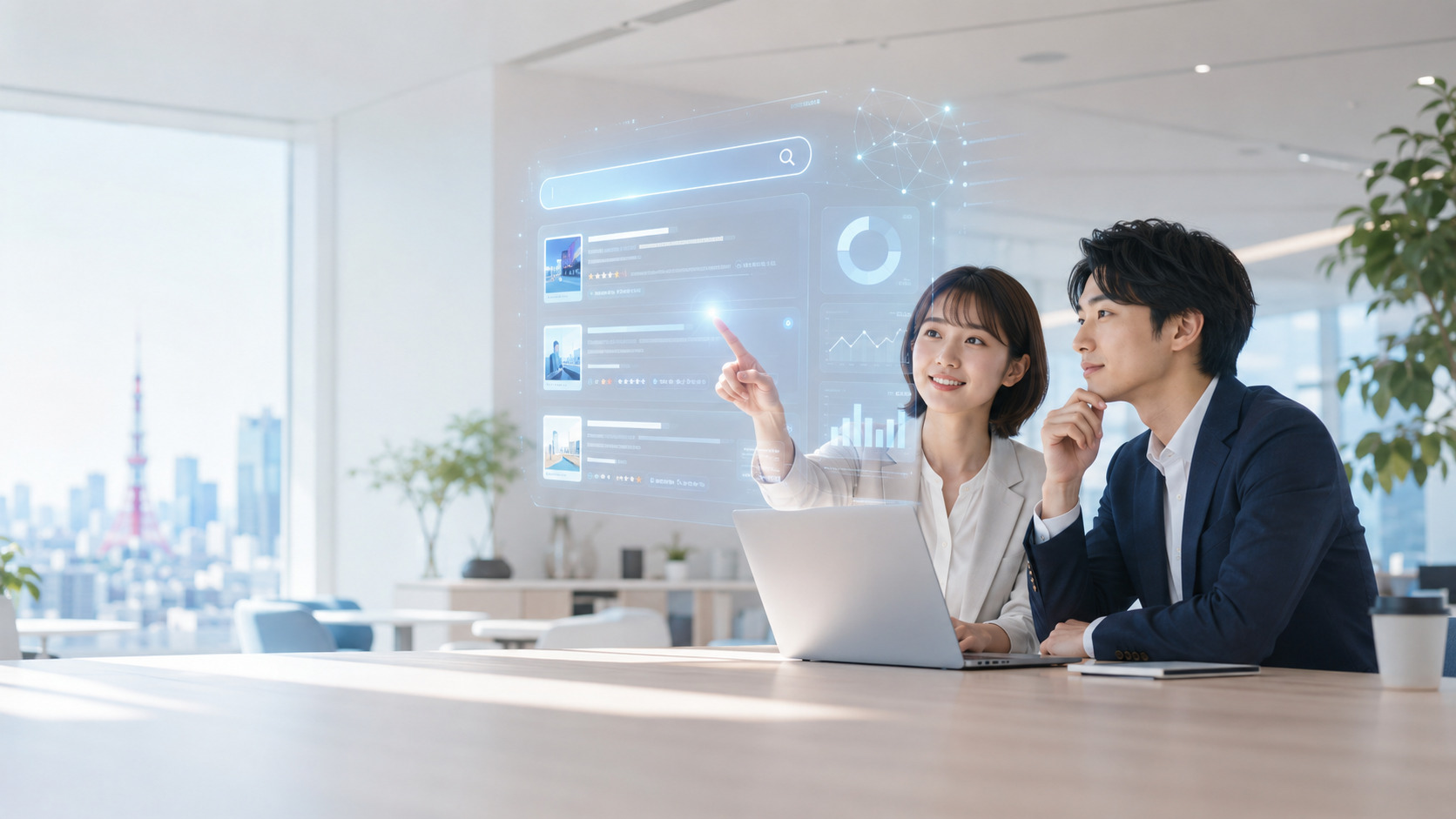 AI検索最適化・可視性向上排名イメージ