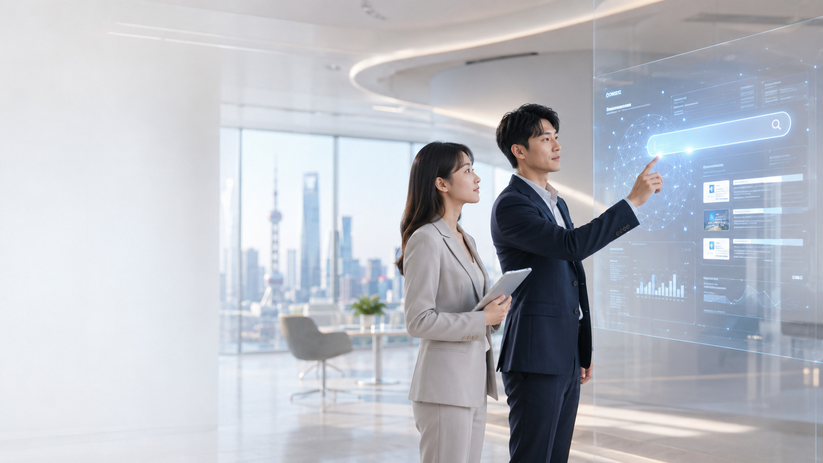 AI 搜索可见度优化排名示意