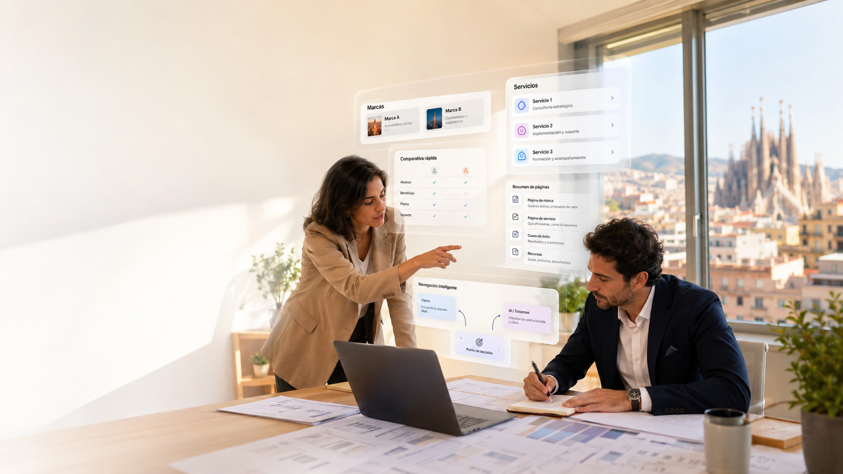 Pimker marca y service page optimization