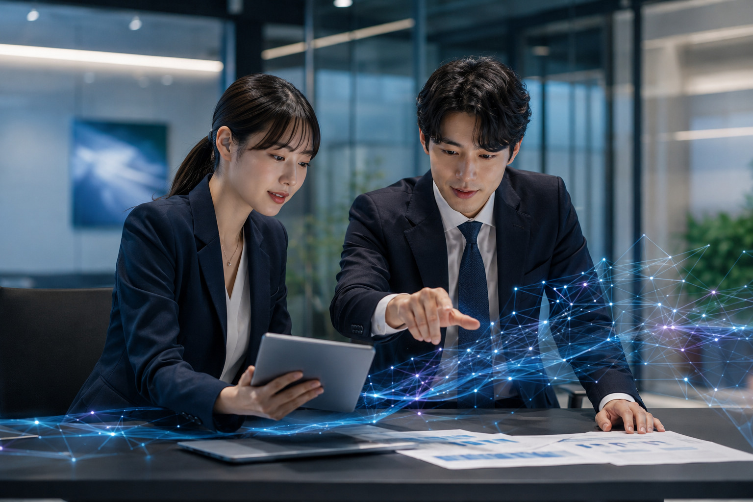 Pimker AI 자동화 소프트웨어 화면 일러스트